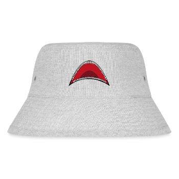 Shark Mouth - Stanley/Stella Recycled Bucket Hat - heather grey - Front