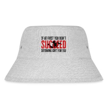 Skydiving Fail? Not Your Thing! Epic Design - Stanley/Stella Recycled Bucket Hat - heather grey - Front