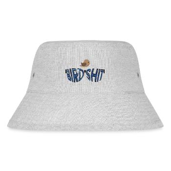 BIRDSHIT bird - #BIRDSHIT sunglasses - Stanley/Stella Recycled Bucket Hat - heather grey - Front