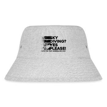 Sky Dive Fever Design. Perfect Adrenaline Gift - Stanley/Stella Recycled Bucket Hat - heather grey - Front