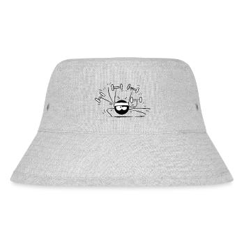 Beth the Spider - Fitness (Version ohne Text) - Stanley/Stella recycelter Bucket Hat - Grau meliert - Vorne