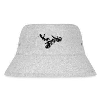 Motocross Stunt - Stanley/Stella recycelter Bucket Hat - Grau meliert - Vorne
