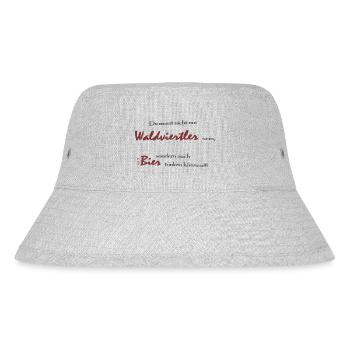 Waldviertel beer - Stanley/Stella Recycled Bucket Hat - heather grey - Front