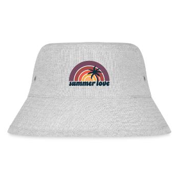 Summer Love - Stanley/Stella recycelter Bucket Hat - Grau meliert - Vorne