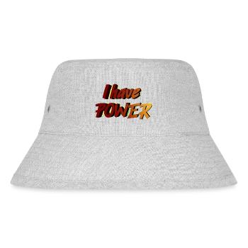 I Have Power - Stanley/Stella Recycled Bucket Hat - heather grey - Front