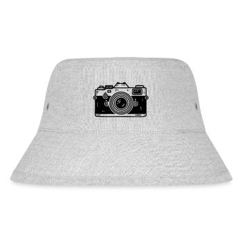 camera photographer photograph camera - Stanley/Stella Recycled Bucket Hat - heather grey - Front