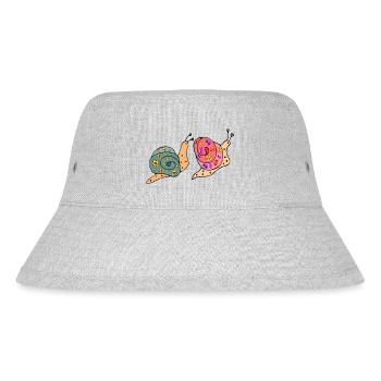 Snails - Stanley/Stella Recycled Bucket Hat - heather grey - Front