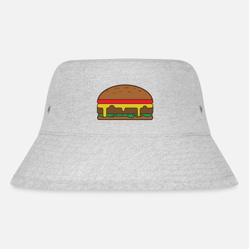 Hamburger - Stanley/Stella recycelter Bucket Hat - Grau meliert