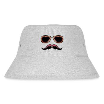 lunette de soleil mexicaine moustache hipster 2804 - Bob recyclé Stanley/Stella - gris chiné - Devant