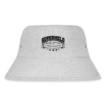 Vorname Superheld - Stanley/Stella recycelter Bucket Hat - Grau meliert - Vorne