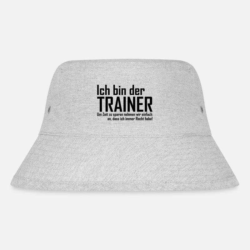 Trainer - Stanley/Stella recycelter Bucket Hat - Grau meliert