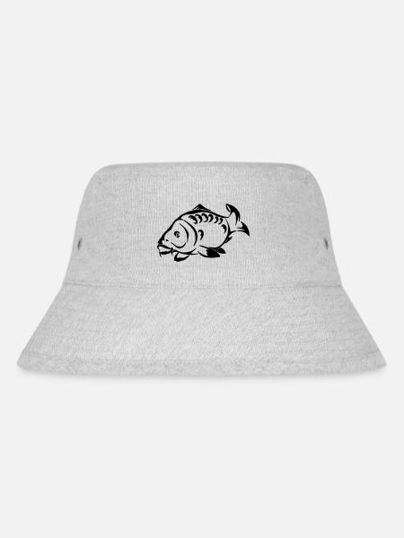 Karpfen - Stanley/Stella recycelter Bucket Hat - Grau meliert