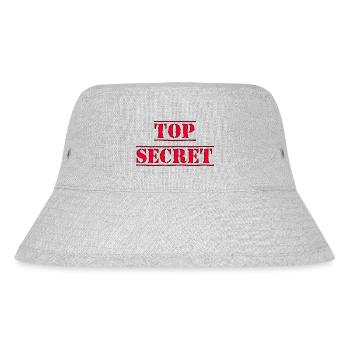 Top Secret - Stanley/Stella recycelter Bucket Hat - Grau meliert - Vorne