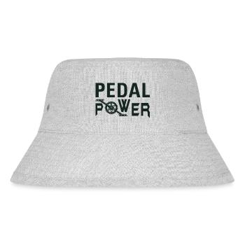 pedal power, Fahrrad, Bike, Bicycle - Stanley/Stella recycelter Bucket Hat - Grau meliert - Vorne
