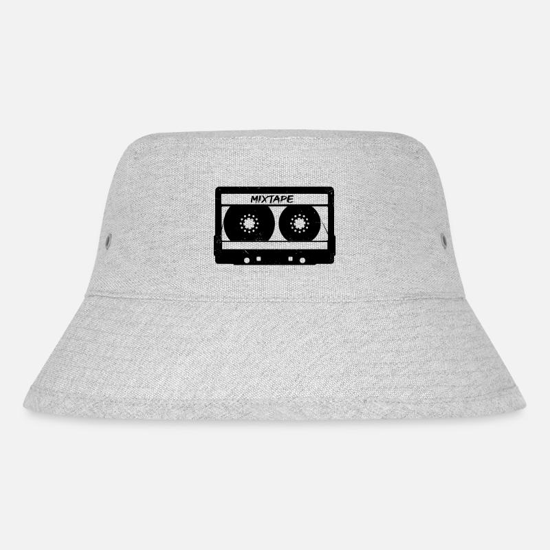 Mixtape Cassette Tape - Stanley/Stella Recycled Bucket Hat - heather grey