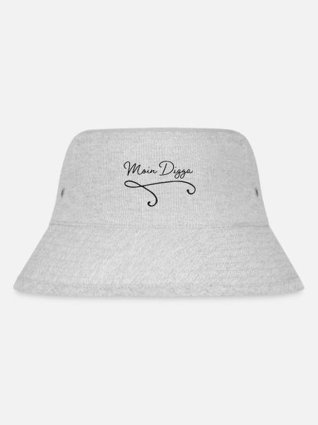 Moin Digga/Digger. Hamburg, Nordsee + Ostsee - Stanley/Stella recycelter Bucket Hat - Grau meliert