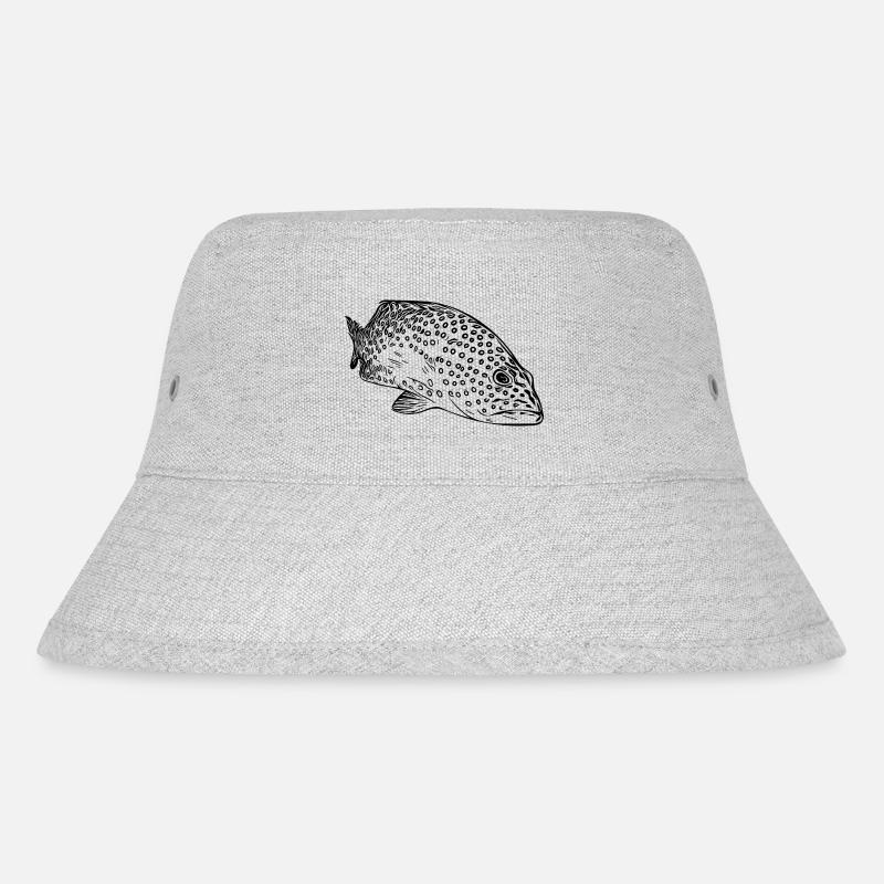 Mérou tacheté vintage élégant - Bob recyclé Stanley/Stella - gris chiné