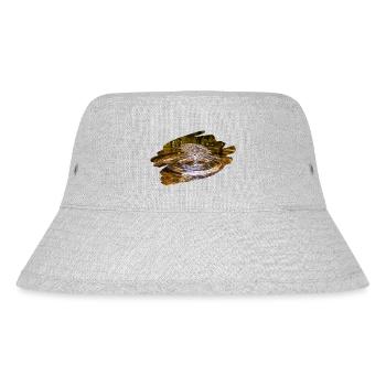 Wassertropfen - Stanley/Stella recycelter Bucket Hat - Grau meliert - Vorne