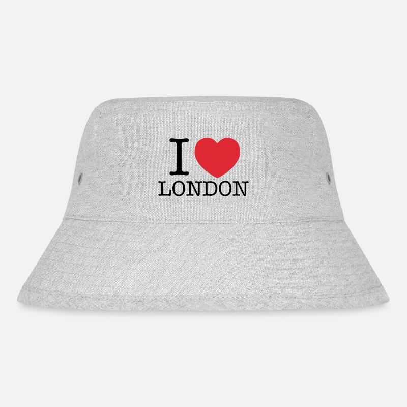 J’adore Londres | J’adore LDN | I Heart Londres - Bob recyclé Stanley/Stella - gris chiné