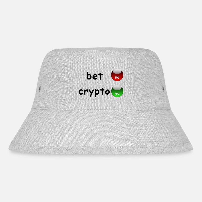 Ja zu Crypto! - Stanley/Stella recycelter Bucket Hat - Grau meliert