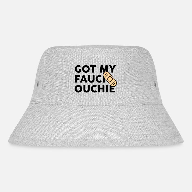 #Vaccinated - Stanley/Stella recycelter Bucket Hat - Grau meliert