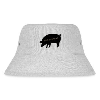 (Nutz-)tierfreund - Stanley/Stella recycelter Bucket Hat - Grau meliert - Vorne
