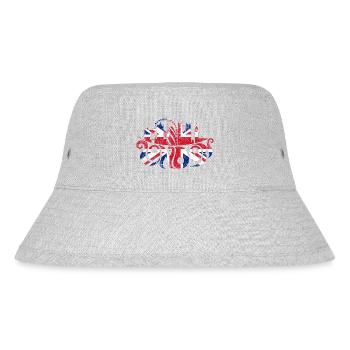 London Typography - Stanley/Stella Recycled Bucket Hat - heather grey - Front