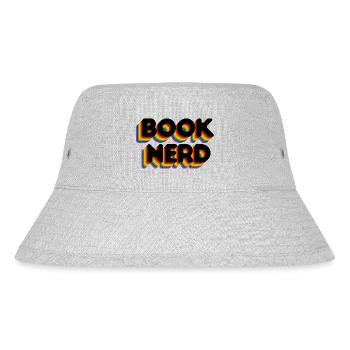 Book Nerd, Literary Gift - Stanley/Stella Recycled Bucket Hat - heather grey - Front