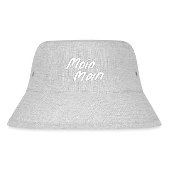 Moin 20 - Stanley/Stella recycelter Bucket Hat - Grau meliert - Vorne