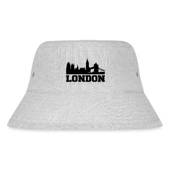 London Design / Stadt Design - Stanley/Stella recycelter Bucket Hat - Grau meliert - Vorne
