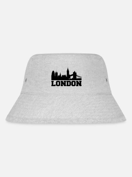 London Design / Stadt Design - Stanley/Stella recycelter Bucket Hat - Grau meliert