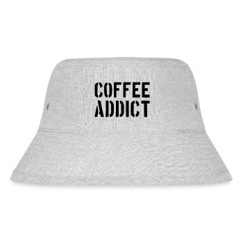 Coffee Addict für Kaffeeliebhaber Kaffee süchtig - Stanley/Stella recycelter Bucket Hat - Grau meliert - Vorne