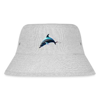 Dolphin - Stanley/Stella Recycled Bucket Hat - heather grey - Front