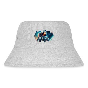 Astronaut in the cosmos - Stanley/Stella Recycled Bucket Hat - heather grey - Front