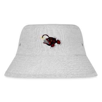 Anglerfisch - Stanley/Stella recycelter Bucket Hat - Grau meliert - Vorne