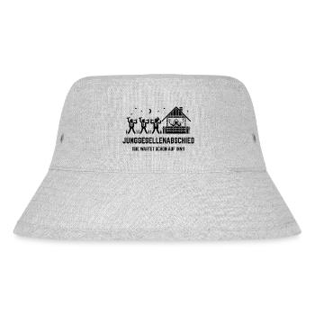 JGA – Sie Wartet Schon Auf Ihn! (Haus / Black) - Stanley/Stella recycelter Bucket Hat - Grau meliert - Vorne