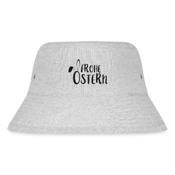 Ostern - Bo-Grafik - Stanley/Stella recycelter Bucket Hat - Grau meliert - Vorne