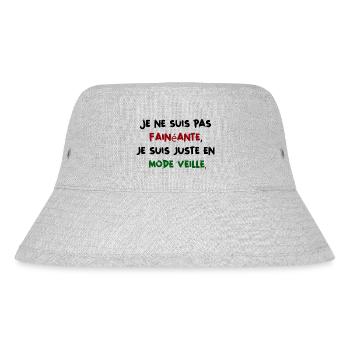 Je ne suis pas fainéante, juste en mode veille - Bob recyclé Stanley/Stella - gris chiné - Devant