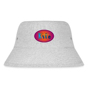 Kite Schriftzug Oval - Stanley/Stella recycelter Bucket Hat - Grau meliert - Vorne