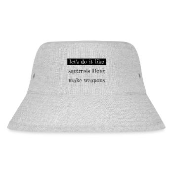 Pride Cool Bird Birthday Child Hippie Humor Happy - Stanley/Stella Recycled Bucket Hat - heather grey - Front