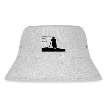 Der Herr ist mein Hirte - Stanley/Stella recycelter Bucket Hat - Grau meliert - Vorne