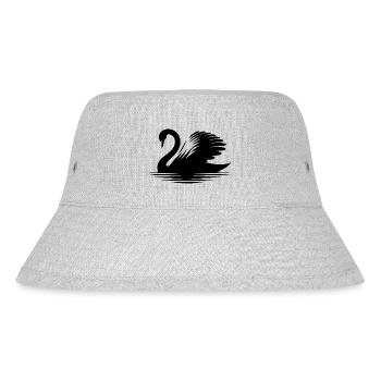 Elegante Schwan Silhouette schönes Portrait - Stanley/Stella recycelter Bucket Hat - Grau meliert - Vorne
