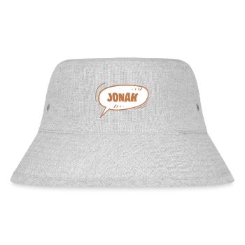 Vorname Jonah - Stanley/Stella recycelter Bucket Hat - Grau meliert - Vorne