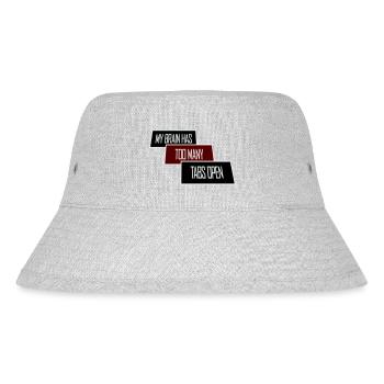 My Brain Has Too Many Tabs Open Lustig Grübeln - Stanley/Stella Recycled Bucket Hat - heather grey - Front