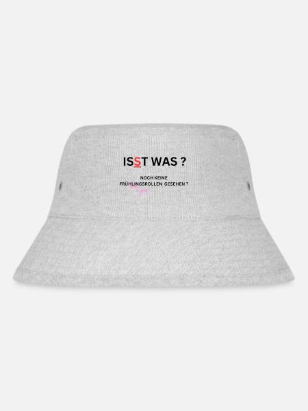 Übergewicht, witziges Shirt - Stanley/Stella recycelter Bucket Hat - Grau meliert