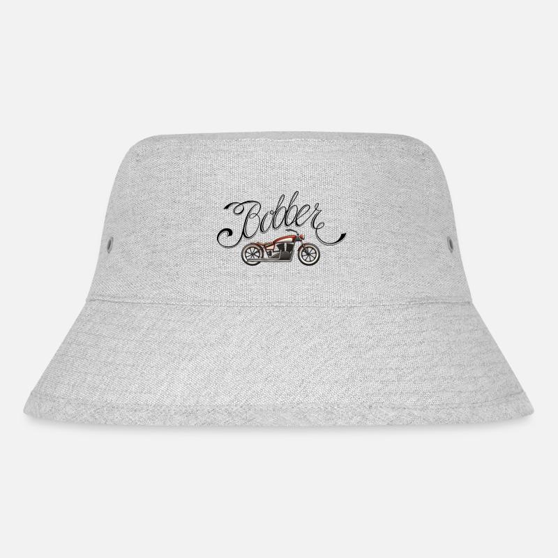 Bobber Motorrad - Stanley/Stella recycelter Bucket Hat - Grau meliert