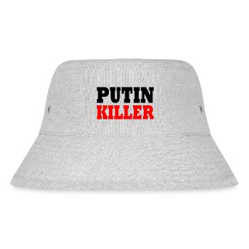 Putin killer - Stanley/Stella Recycled Bucket Hat - heather grey - Front