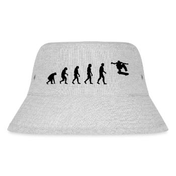 Evolution Skate - Stanley/Stella recycelter Bucket Hat - Grau meliert - Vorne