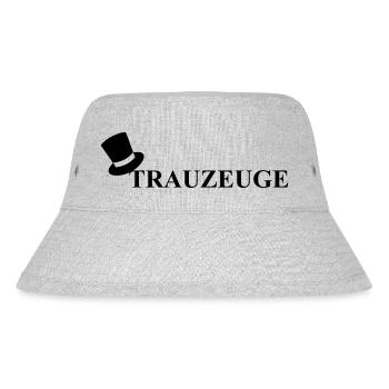 (trauzeuge_zylinder) - Stanley/Stella recycelter Bucket Hat - Grau meliert - Vorne