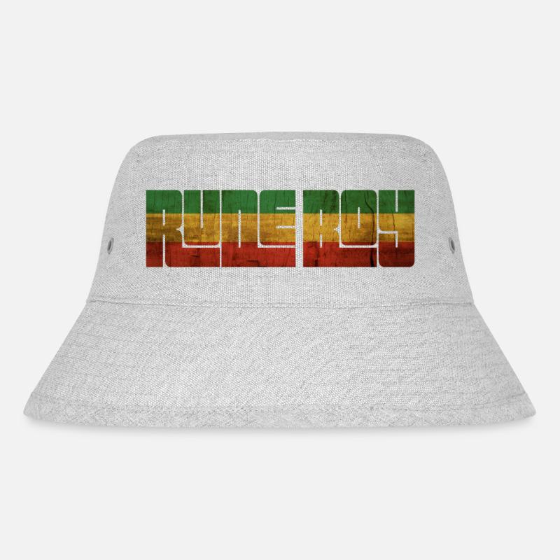 Rudeboy - Stanley/Stella recycelter Bucket Hat - Grau meliert